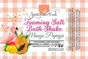 Mango Papaya Foaming Salt Bath Shake