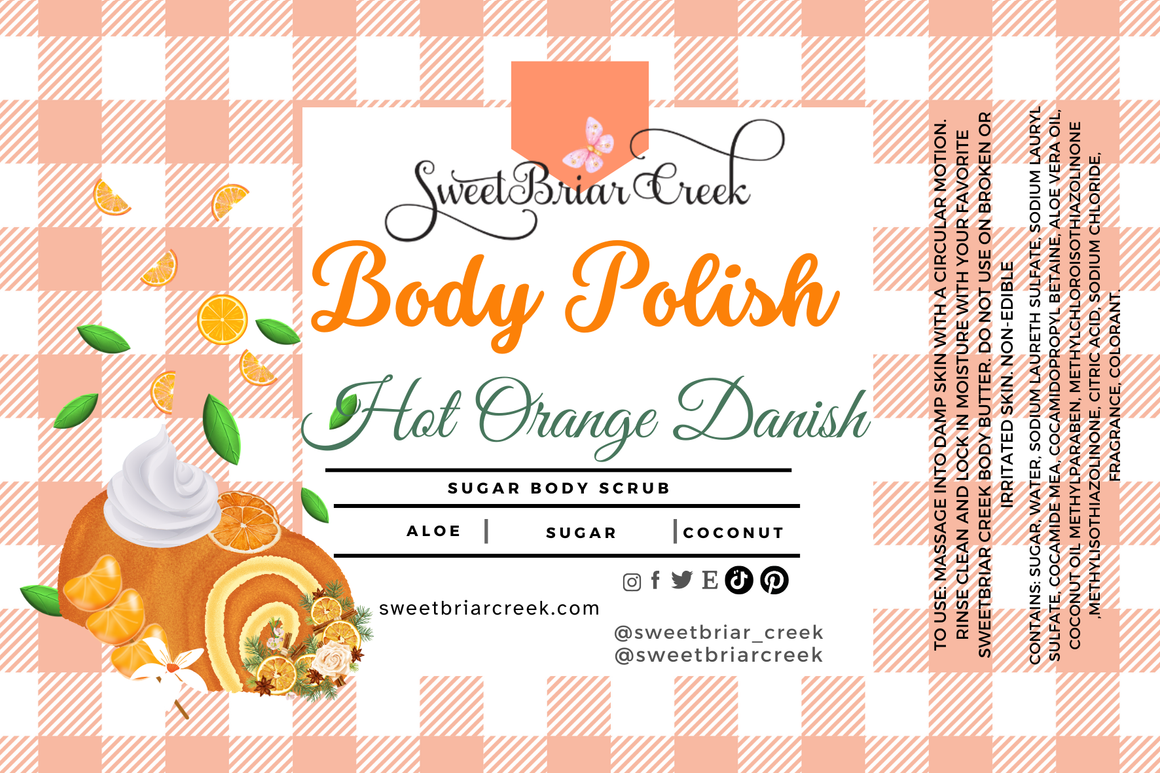 Hot Orange Danish Body Polish