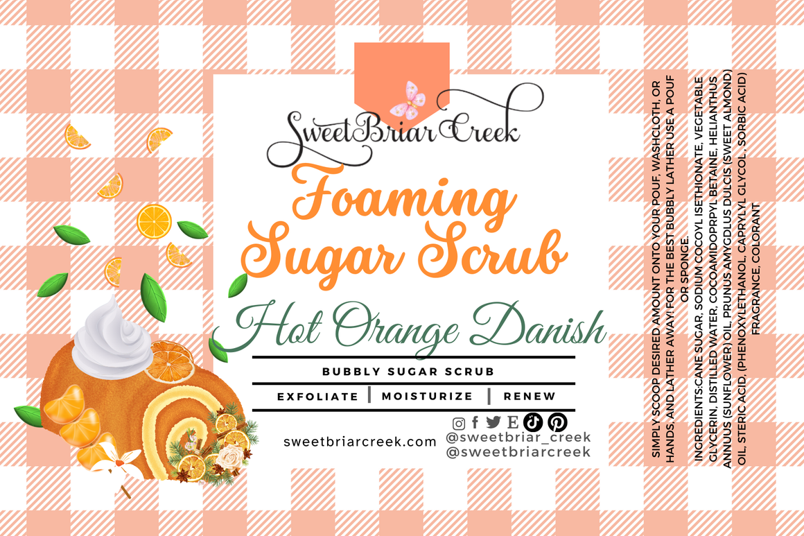 Hot Orange Danish Whipped Sugar Scrub