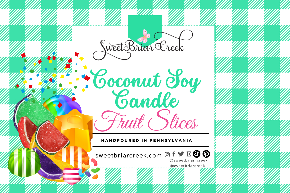 Fruit Slices Coconut Soy Candle