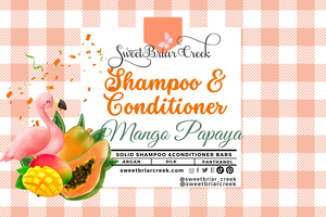 Mango Papaya Shampoo & Conditioner Bars