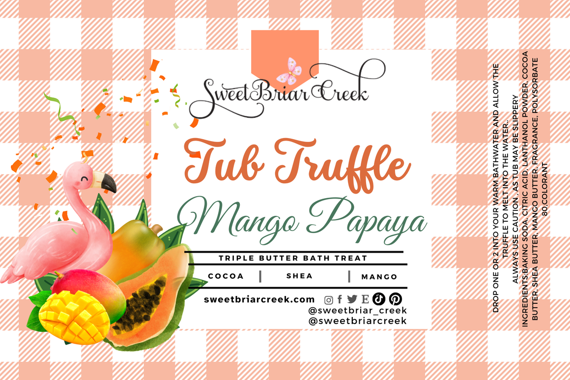 Mango Papaya Bath Butter Tub Truffles