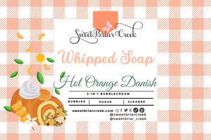 Hot Orange Danish Whipped Soap & Shaving Cream