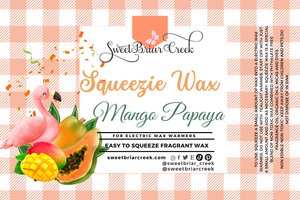 Mango Papaya Squeezie Wax + Scoopable melts for Waxwarmer
