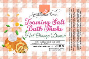 Hot Orange Danish Foaming Salt Bath Shake