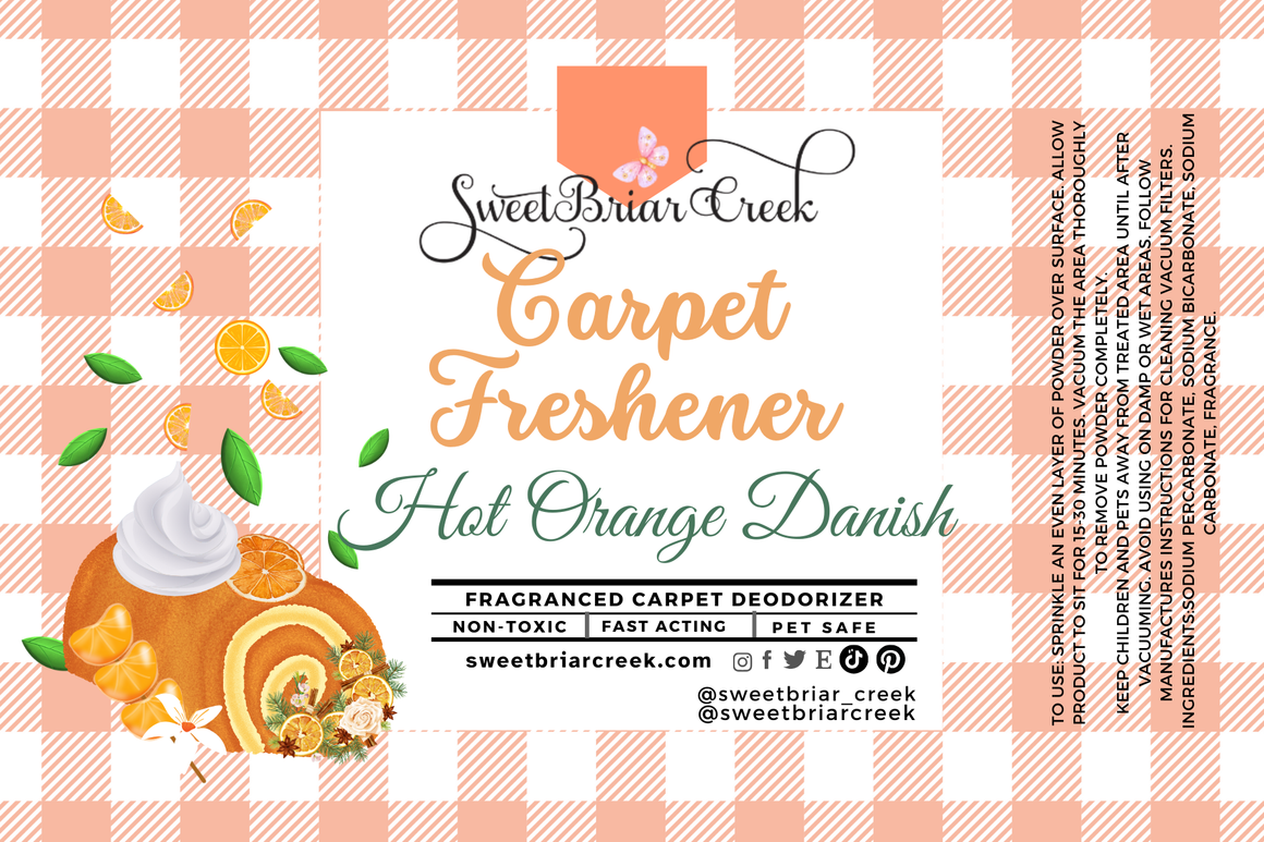 Hot Orange Danish Carpet Freshener Powder