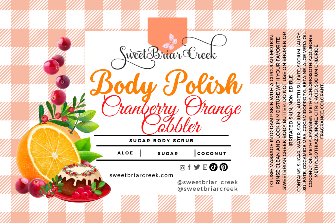 Cranberry Orange Cobbler Body Polish