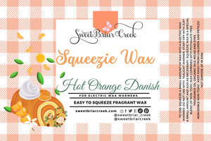 Hot Orange Danish Squeezie  Wax + Scoopable melts for Waxwarmer