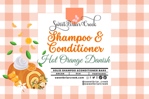 Hot Orange Danish Shampoo & Conditioner Bars