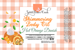 Hot Orange Danish Shimmering Body Oil