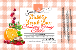 Cranberry Orange Cobbler Bubbly Scrub Body Bars