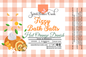 Hot Orange Danish Fizzy Bath Salt Soak