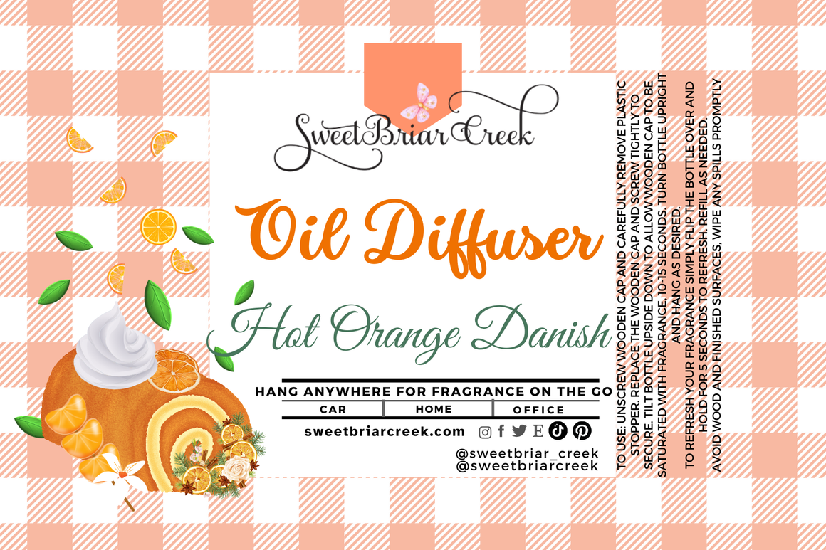 Sweet Orange Chili Hanging Car Diffuser & Refills