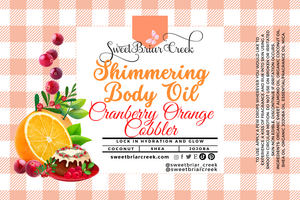 Cranberry Orange Cobbler Shimmering Body Oil