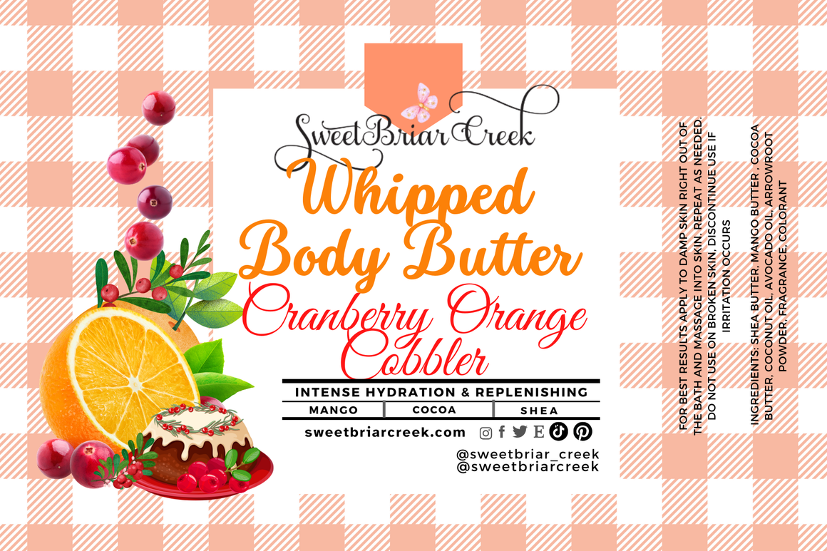 Cranberry Orange Cobbler Whipped Body Butter