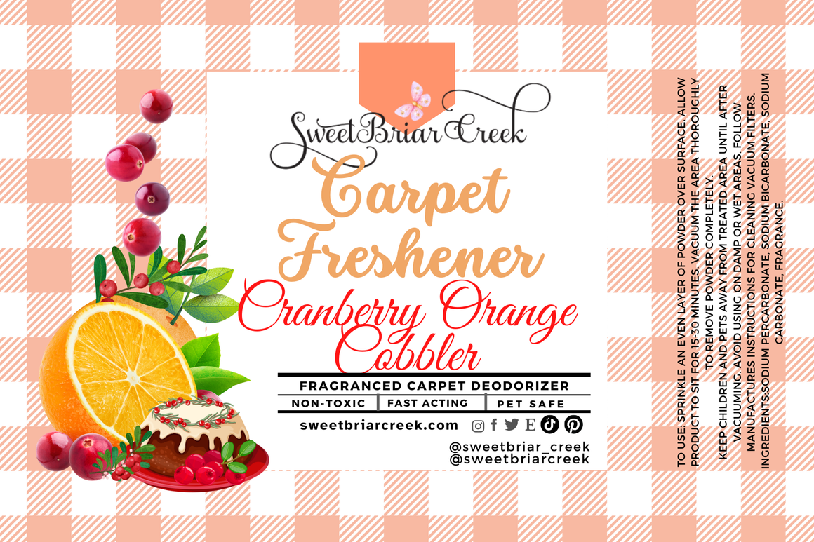Cranberry Orange Cobbler Carpet Freshener Powder