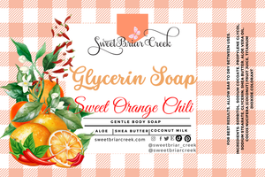 Sweet Orange Chili Glycerin Soap Bar
