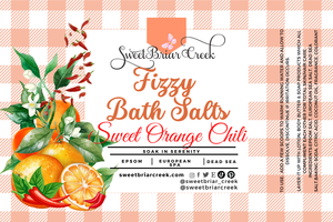 Sweet Orange Chili Fizzy Bath Salt Soak