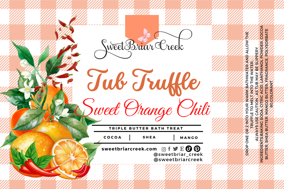 Sweet Orange Chili Bath Butter Tub Truffles