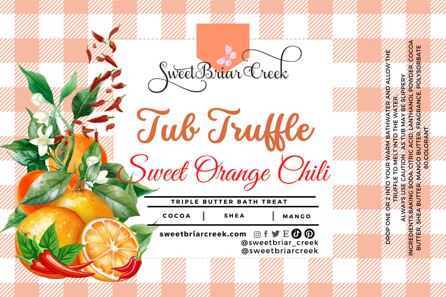 Sweet Orange Chili Bath Butter Tub Truffles