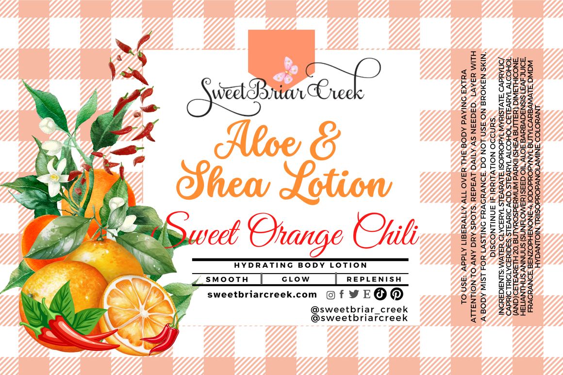 Sweet Orange Chili Shea & Aloe Body Lotion