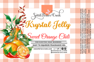 Sweet Orange Chili Krystal Jelly Squeeze for wax warmers.