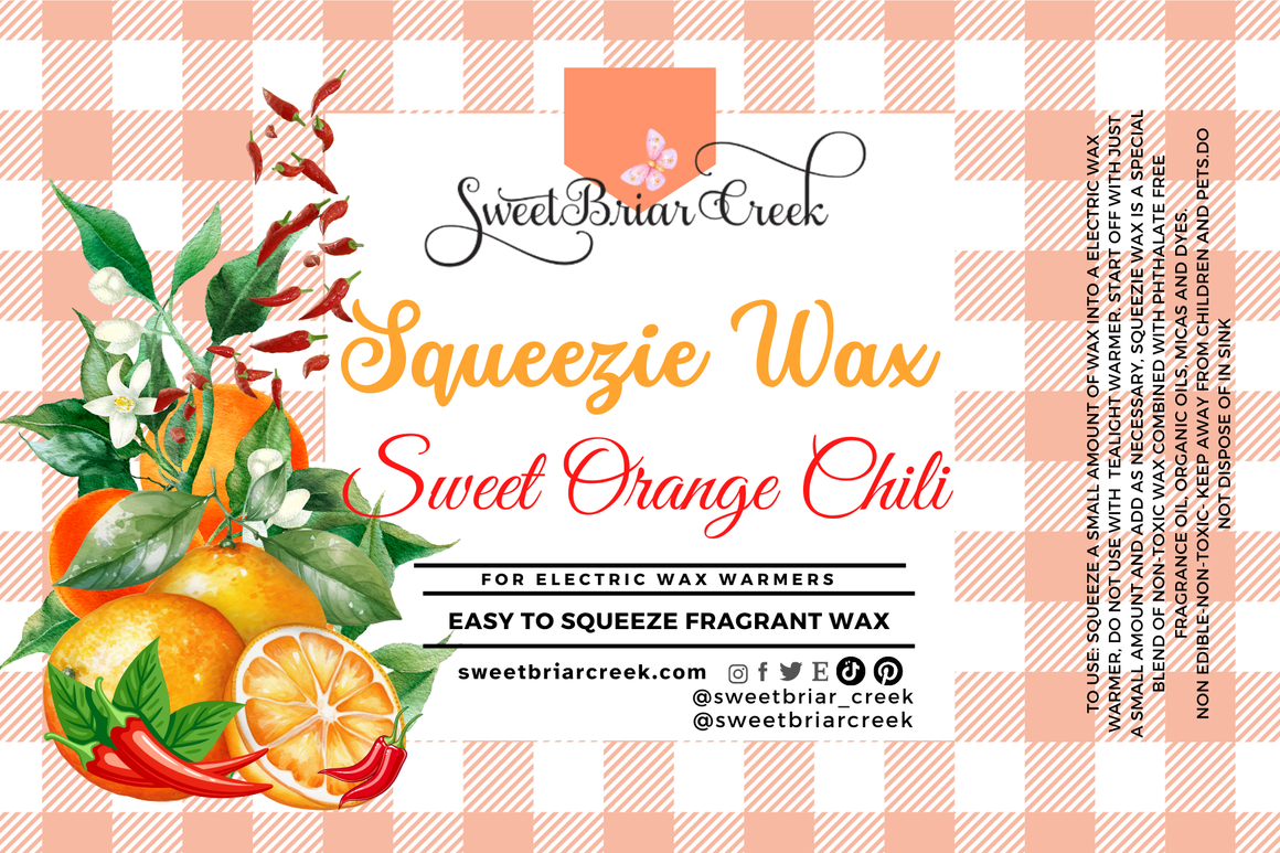 Sweet Orange Chili Squeezie Wax + Scoopable melts for Waxwarmer