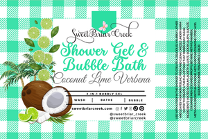 Coconut Lime Verbena Body Wash + Bubble Bath
