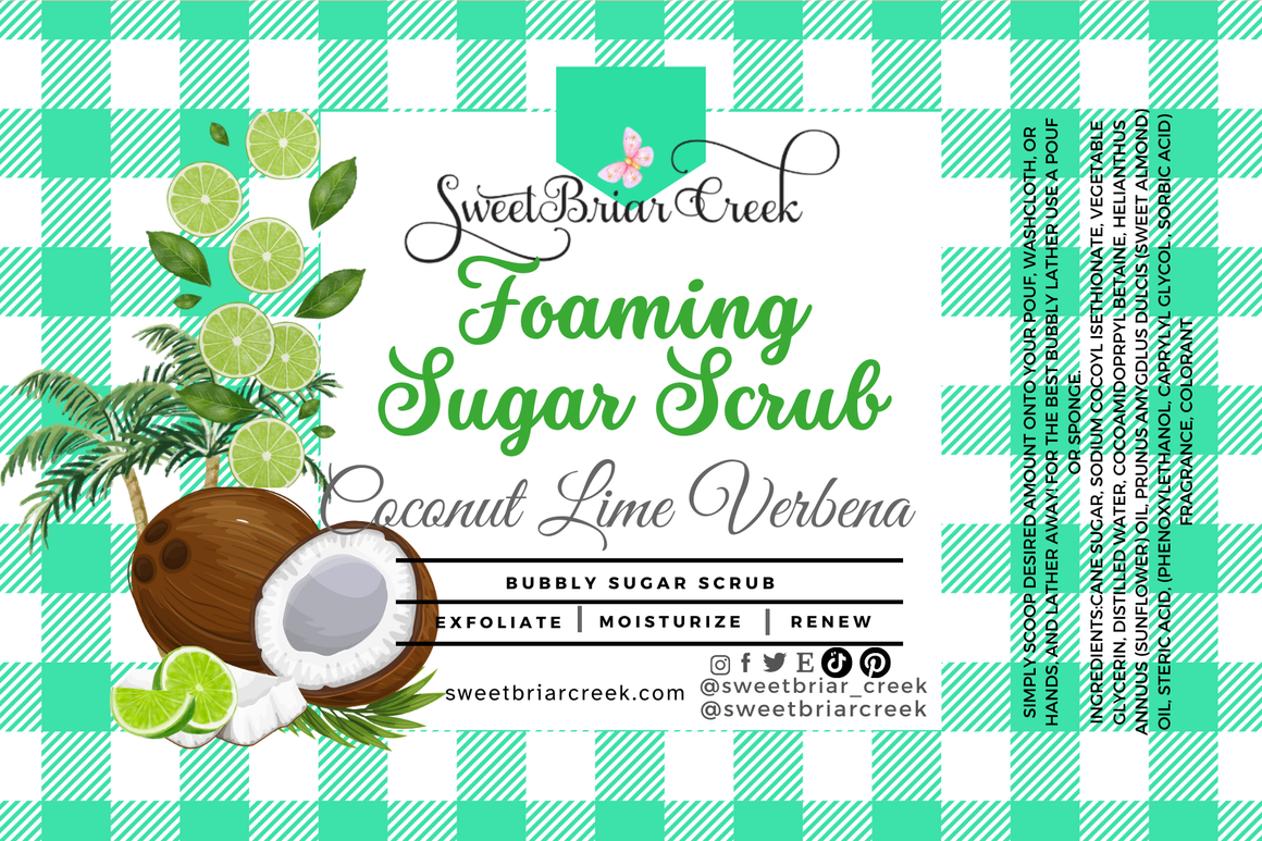 Coconut Lime Verbena Whipped Sugar Scrub