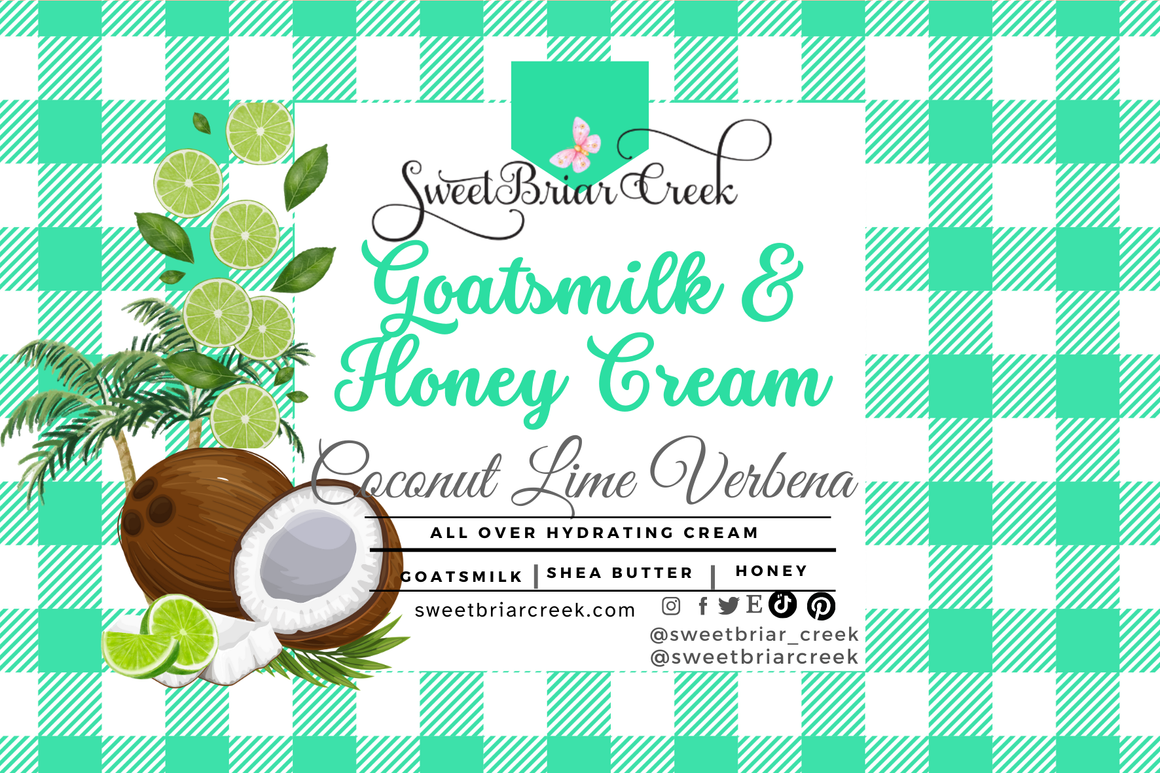 Coconut Lime Verbena Goat Milk & Honey Body Creme