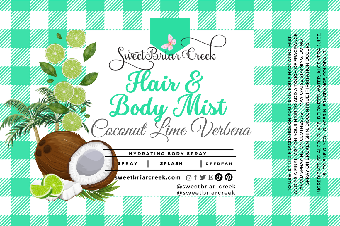 Coconut Lime Verbena Hair & Body Mist