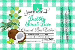 Coconut Lime Verbena Bubbly Scrub Body Bars