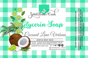Coconut Lime Verbena Glycerin Soap Bar