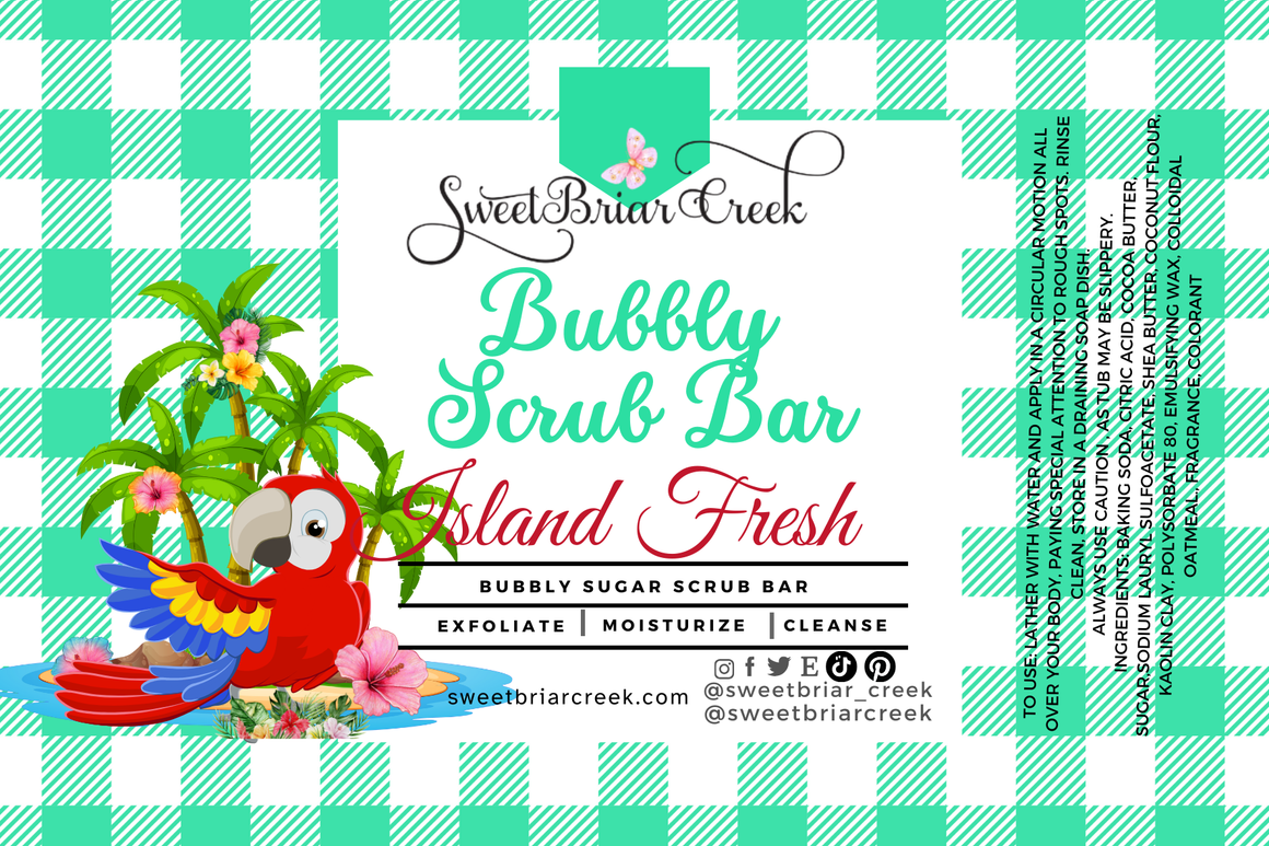 Island Fresh Bubbly Scrub Body Bars