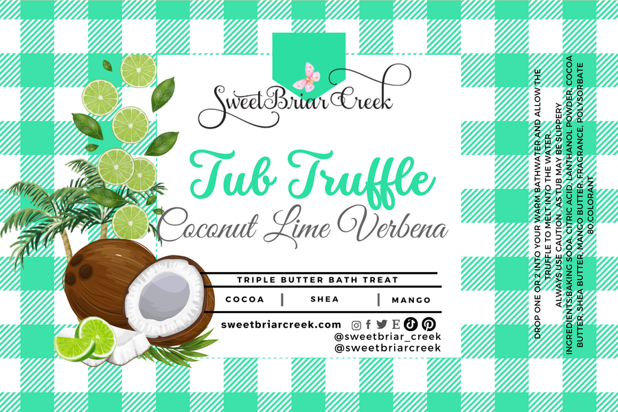 Coconut Lime Verbena Bath Butter Tub Truffles