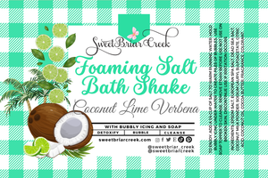 Coconut Lime Verbena Foaming Salt Bath Shake