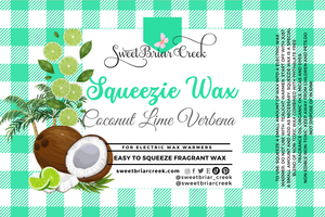 Coconut Lime Verbena Squeezie Wax + Scoopable melts for Waxwarmer