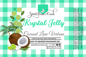 Coconut Lime Verbena Krystal Jelly Squeeze for wax warmers.
