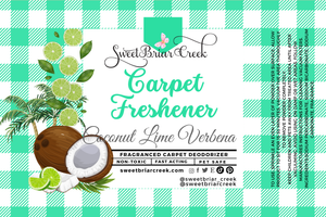 Coconut Lime Verbena Carpet Freshener Powder