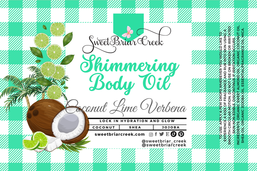 Coconut Lime Verbena Shimmering Body Oil