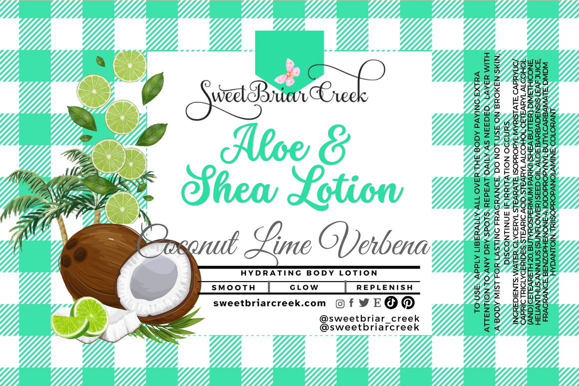 Coconut Lime Verbena Shea & Aloe Body Lotion