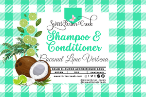 Coconut Lime Verbena Shampoo & Conditioner Bars
