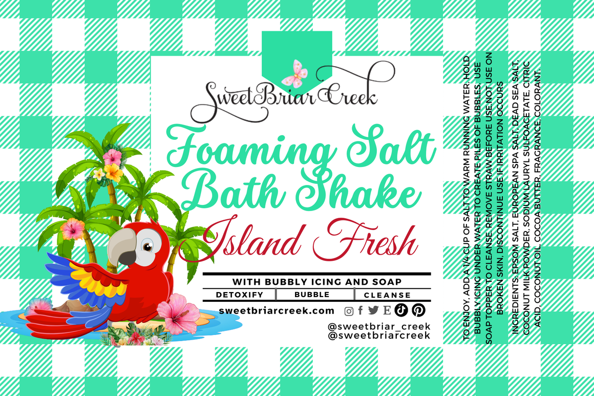 Island Fresh Foaming Salt Bath Shake