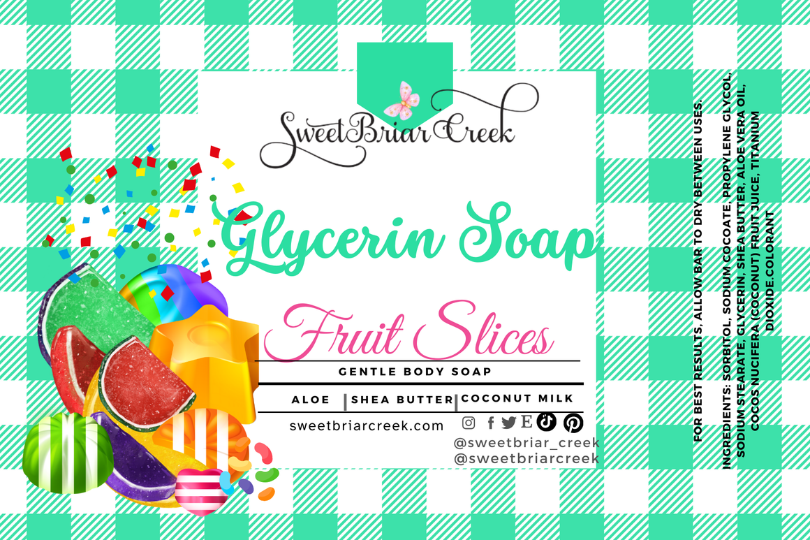 Fruit Slices Glycerin Soap Bar