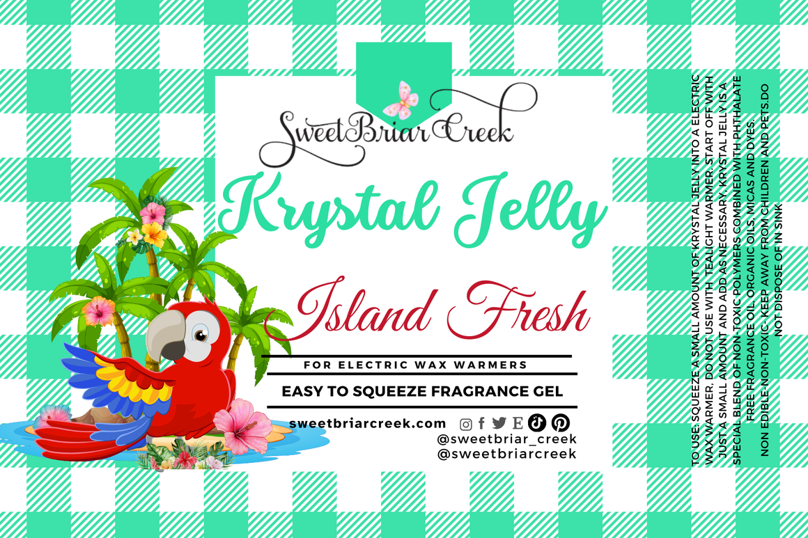 Island  Fresh Krystal Jelly Squeeze for wax warmers.