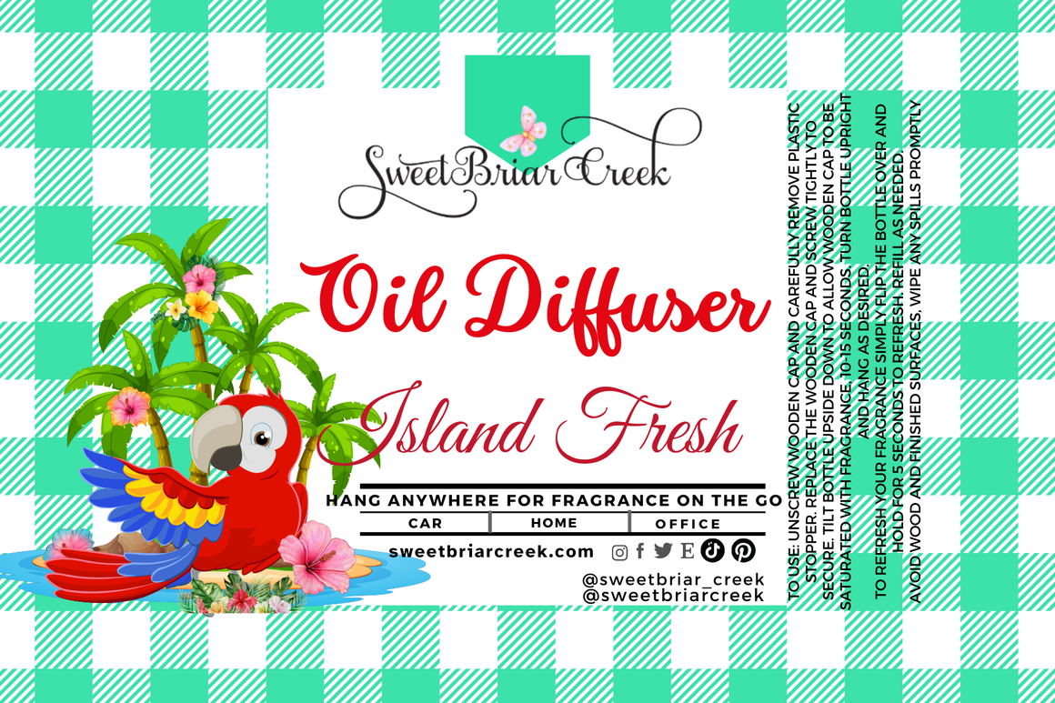 Island Fresh Hanging Car Diffuser & Refills