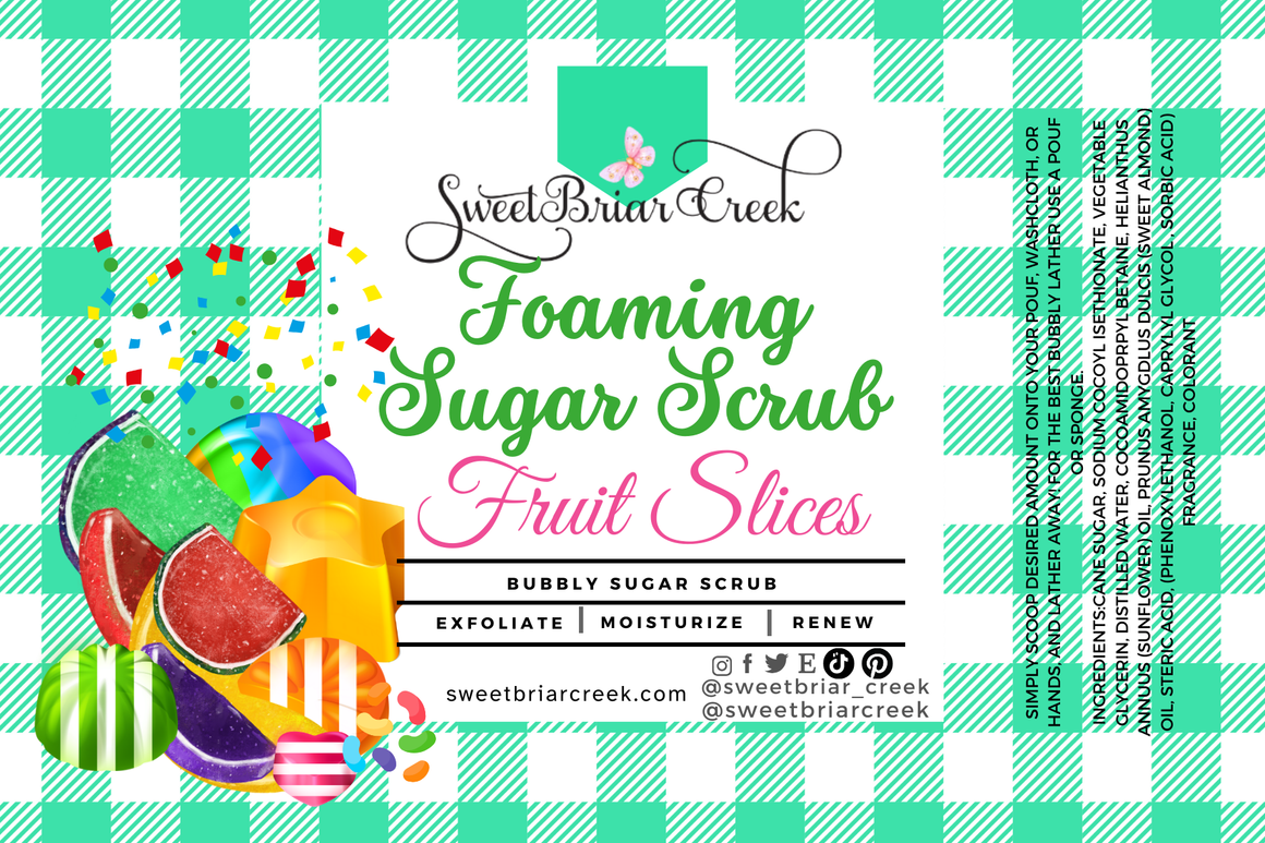 Fruit Slices Whipped Sugar Scrub
