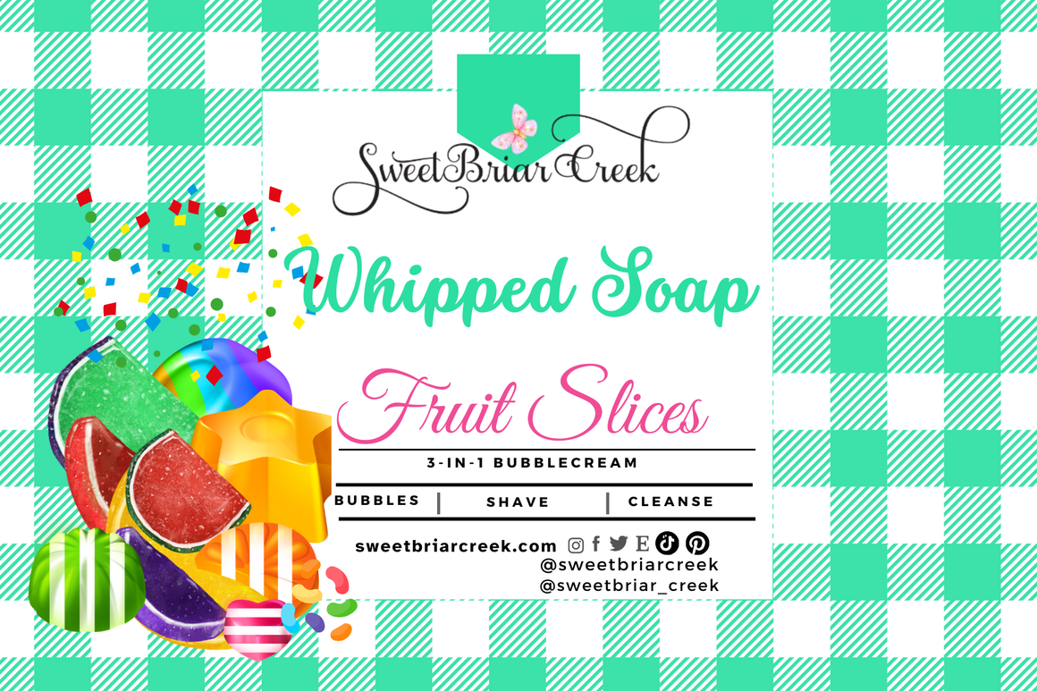 Fruit Slices Whipped Soap & Shaving Cream