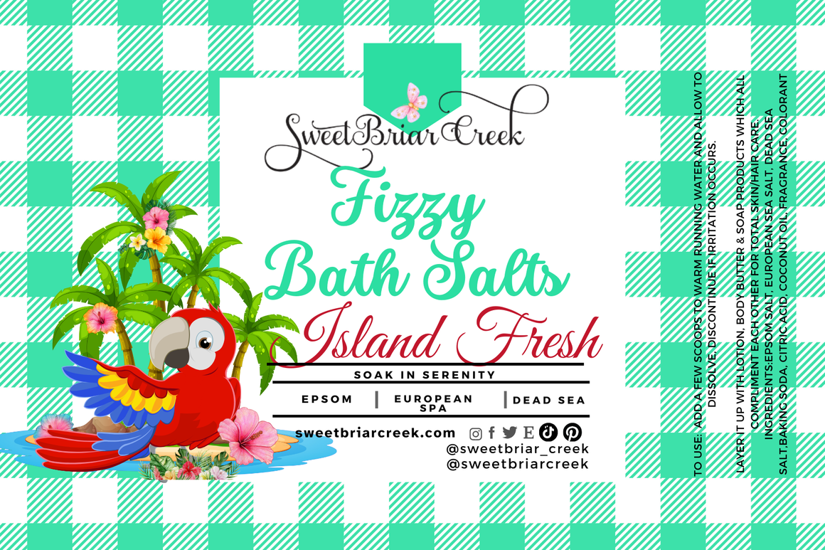 Island Fresh Fizzy Bath Salt Soak