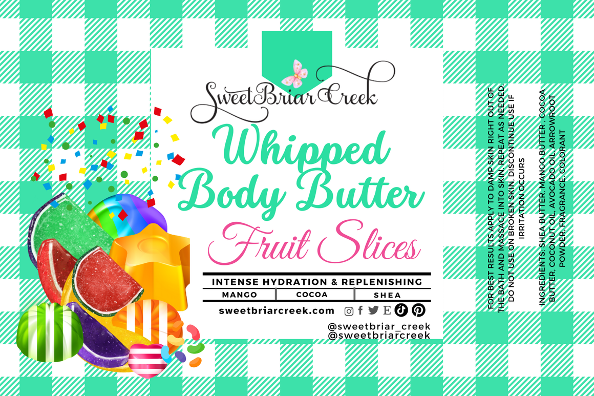 Fruit Slices Whipped Body Butter